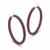 <sup>de</sup>Boulle Collection Ruby Pavé Hoops