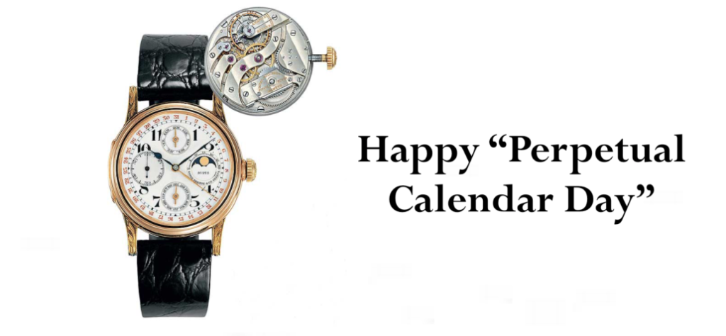 Happy “Perpetual Calendar Day” Blog, News & Events