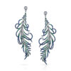 <sup>de</sup>Boulle Collection Peacock Plumes Earrings