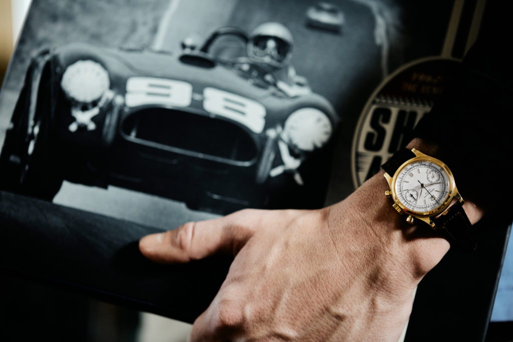 Carroll Shelby's Patek Philippe Ref. 1463R and 1959 Aston Martin DBR1 is LIVE on HODINKEE Blog, Motorsports, News & Events