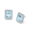 <sup>de</sup>Boulle Collection Aquamarine and Diamonds Earrings