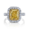 <sup>de</sup>Boulle High Jewelry Collection Criss Cross Yellow Diamond Ring